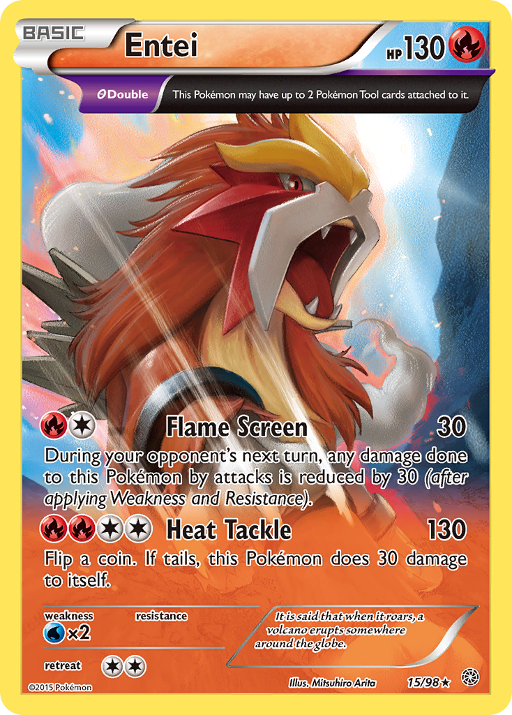 Entei (15/98) [XY: Ancient Origins] | Eastridge Sports Cards & Games