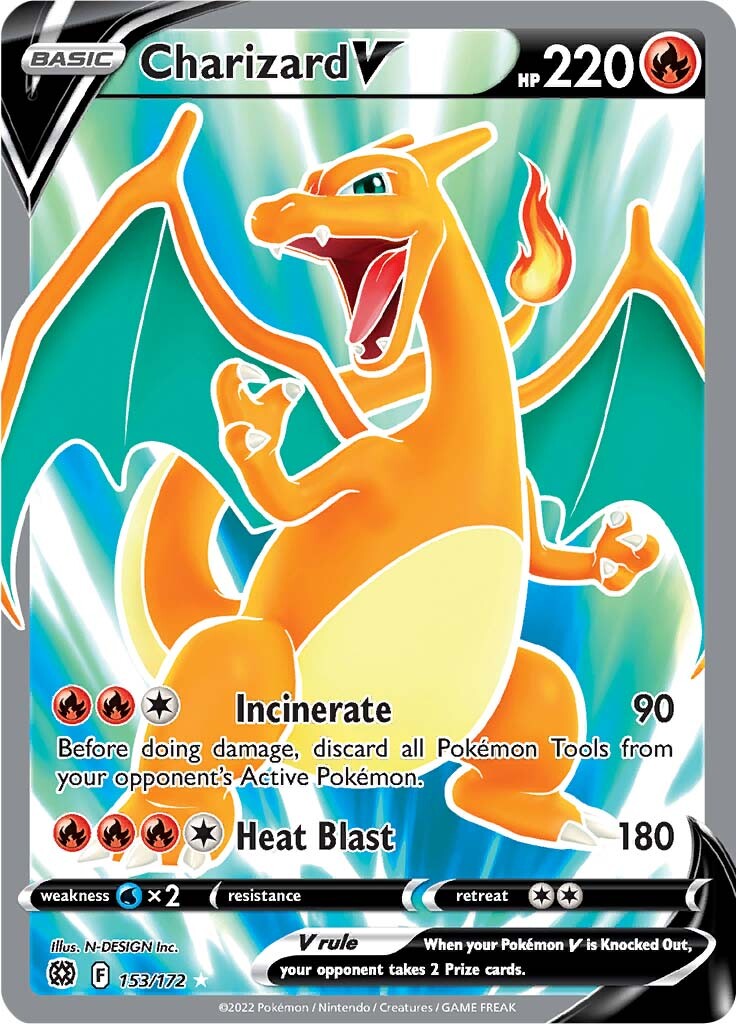 Charizard V (153/172) [Sword & Shield: Brilliant Stars] | Eastridge Sports Cards & Games