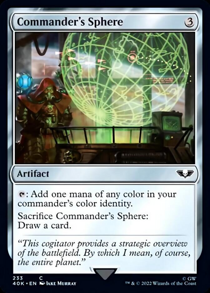 Commander's Sphere (233) [Universes Beyond: Warhammer 40,000] | Eastridge Sports Cards & Games