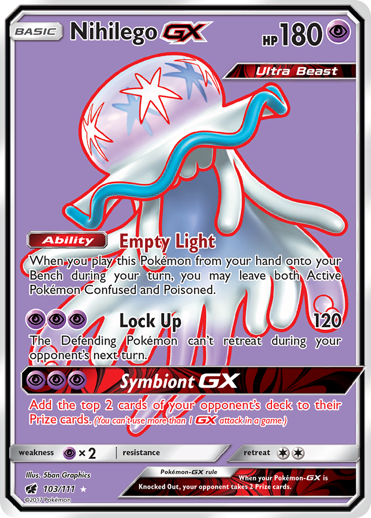 Nihilego GX (103/111) [Sun & Moon: Crimson Invasion] | Eastridge Sports Cards & Games