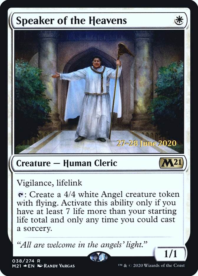 Speaker of the Heavens  [Core Set 2021 Prerelease Promos] | Eastridge Sports Cards & Games