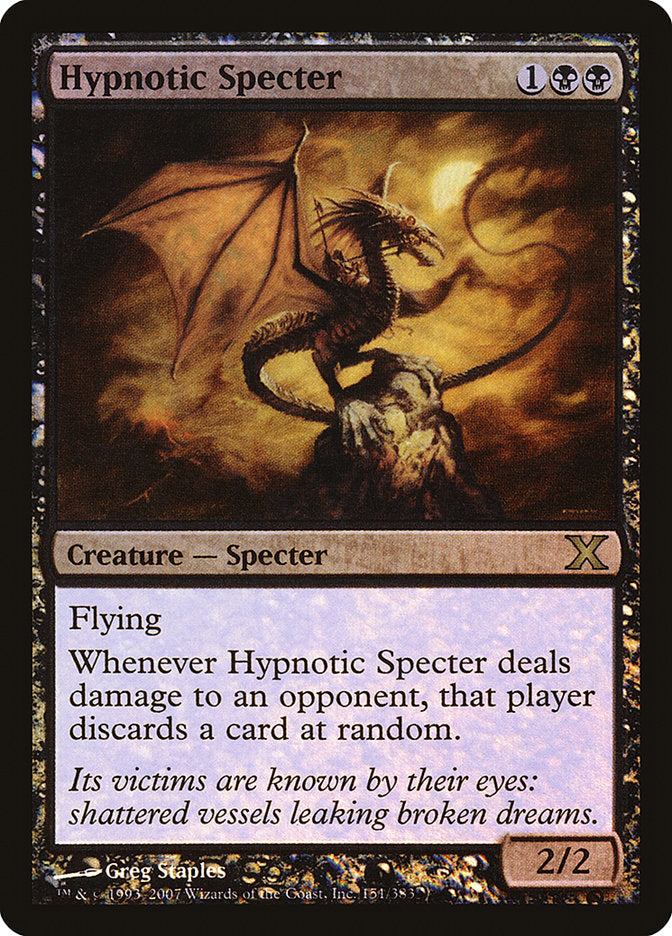 Hypnotic Specter (Premium Foil) [Tenth Edition] | Eastridge Sports Cards & Games