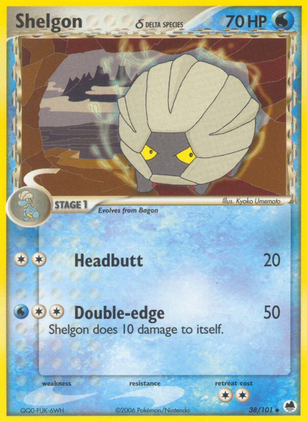 Shelgon (38/101) (Delta Species) [EX: Dragon Frontiers] | Eastridge Sports Cards & Games