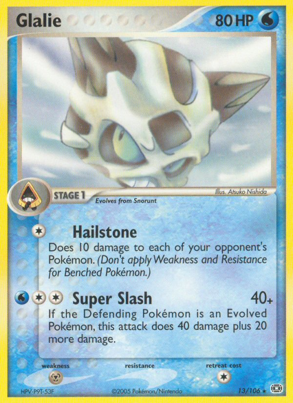 Glalie (13/106) [EX: Emerald] | Eastridge Sports Cards & Games