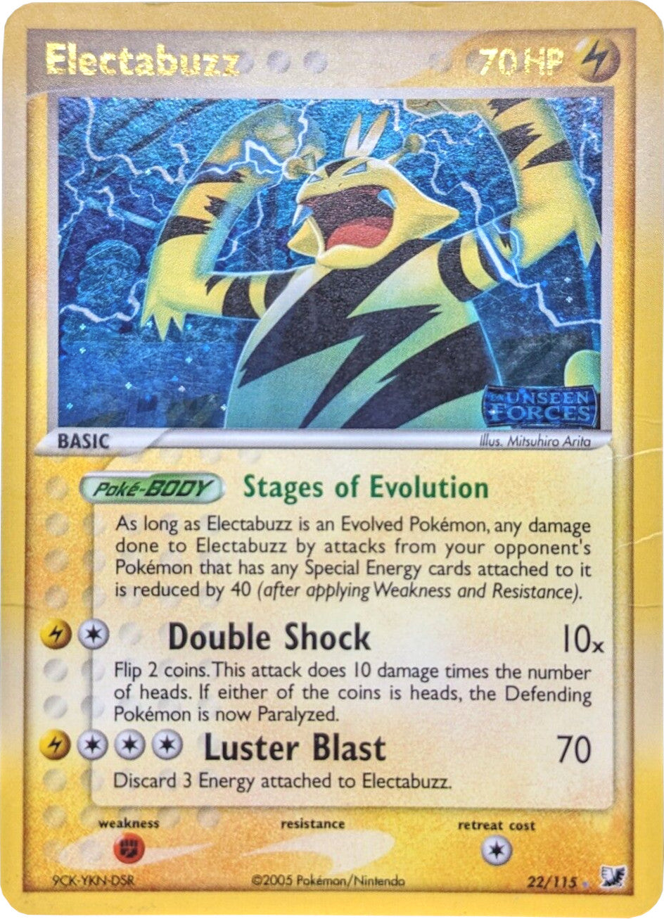 Electabuzz (22/115) (Stamped) [EX: Unseen Forces] | Eastridge Sports Cards & Games