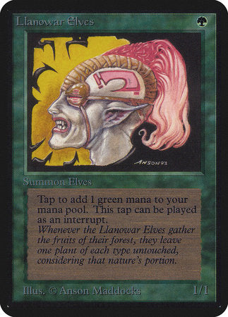 Llanowar Elves [Limited Edition Alpha] | Eastridge Sports Cards & Games