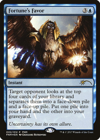Fortune's Favor [Friday Night Magic 2017] | Eastridge Sports Cards & Games