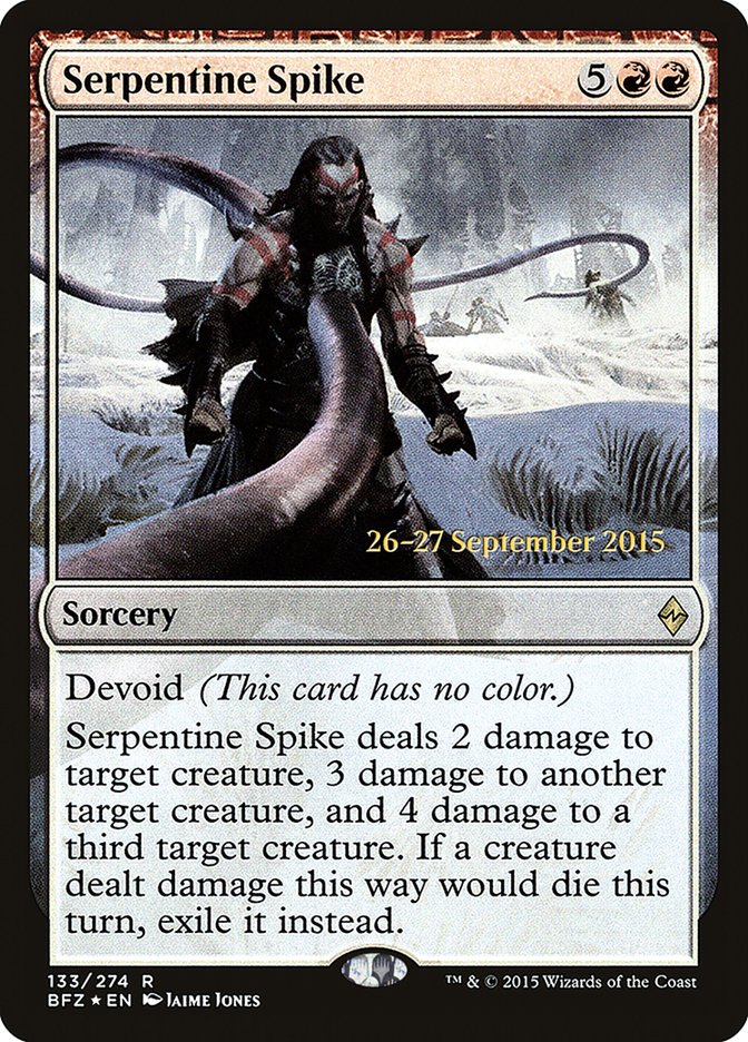 Serpentine Spike  [Battle for Zendikar Prerelease Promos] | Eastridge Sports Cards & Games