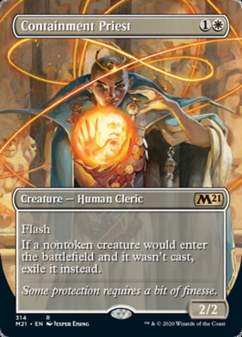 Containment Priest (Borderless) [Core Set 2021] | Eastridge Sports Cards & Games