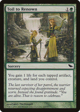 Toil to Renown [Shadowmoor] | Eastridge Sports Cards & Games
