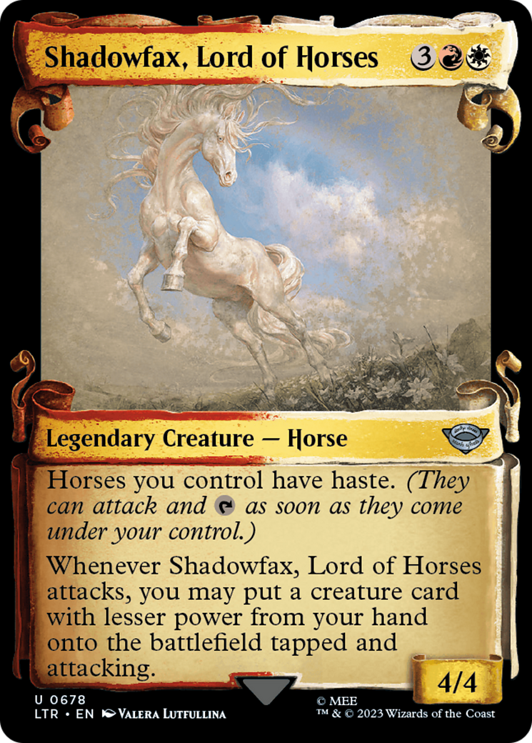 Shadowfax, Lord of Horses [The Lord of the Rings: Tales of Middle-Earth Showcase Scrolls] | Eastridge Sports Cards & Games