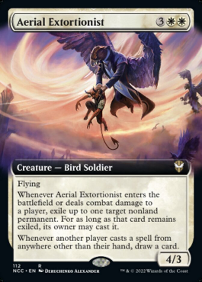 Aerial Extortionist (Extended Art) [Streets of New Capenna Commander] | Eastridge Sports Cards & Games