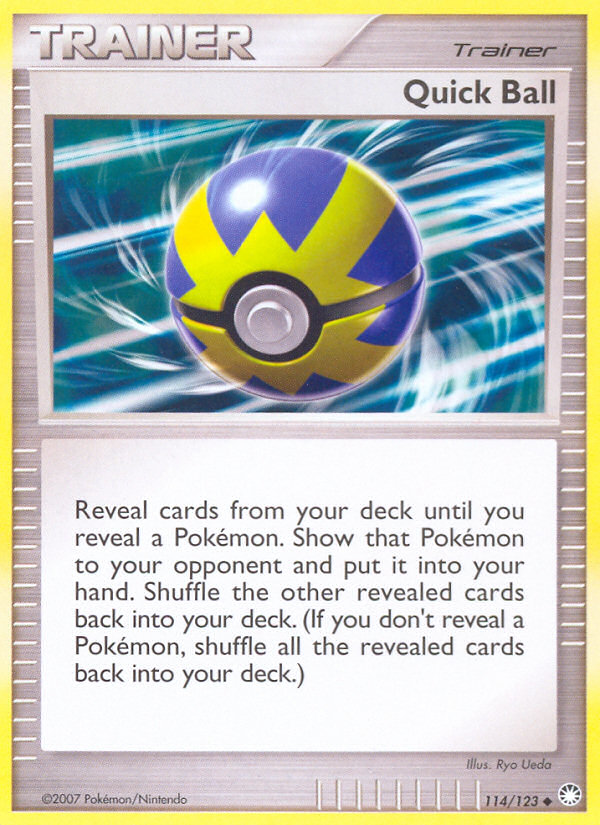 Quick Ball (114/123) [Diamond & Pearl: Mysterious Treasures] | Eastridge Sports Cards & Games