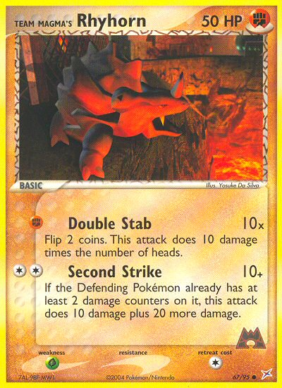 Team Magma's Rhyhorn (67/95) [EX: Team Magma vs Team Aqua] | Eastridge Sports Cards & Games