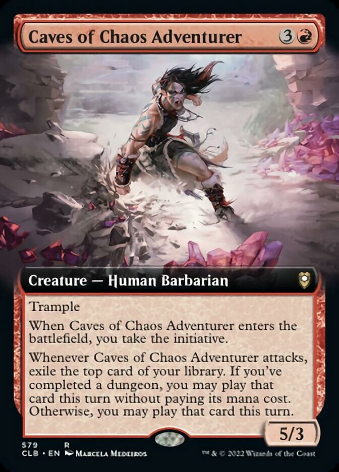 Caves of Chaos Adventurer (Extended Art) [Commander Legends: Battle for Baldur's Gate] | Eastridge Sports Cards & Games