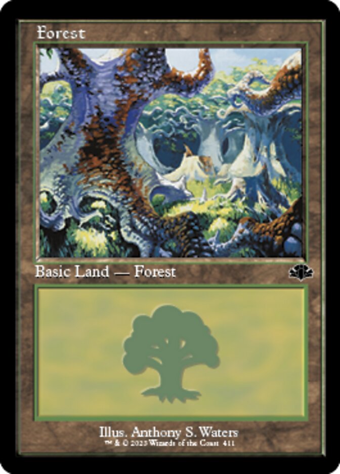 Forest (411) (Retro) [Dominaria Remastered] | Eastridge Sports Cards & Games