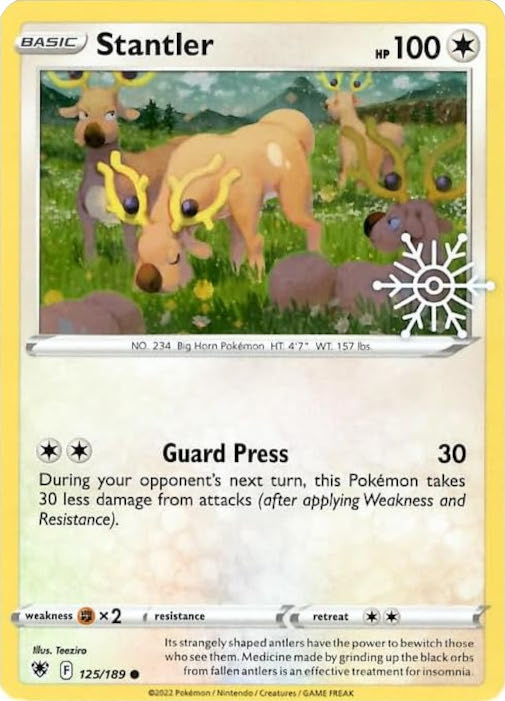 Stantler (125/189) (Holiday Calendar) [Sword & Shield: Astral Radiance] | Eastridge Sports Cards & Games