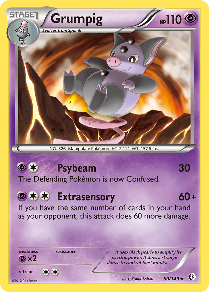 Grumpig (60/149) [Black & White: Boundaries Crossed] | Eastridge Sports Cards & Games