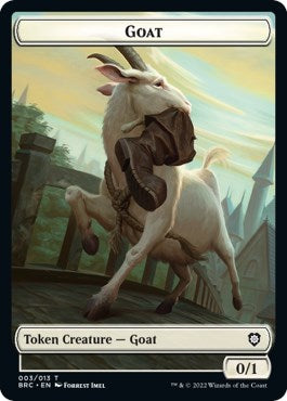 Construct (008) // Goat Double-Sided Token [The Brothers' War Commander Tokens]