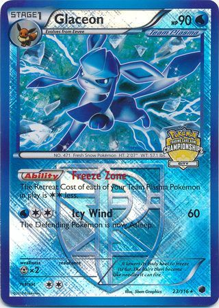 Glaceon (23/116) (City Championship Promo) [Black & White: Plasma Freeze] | Eastridge Sports Cards & Games