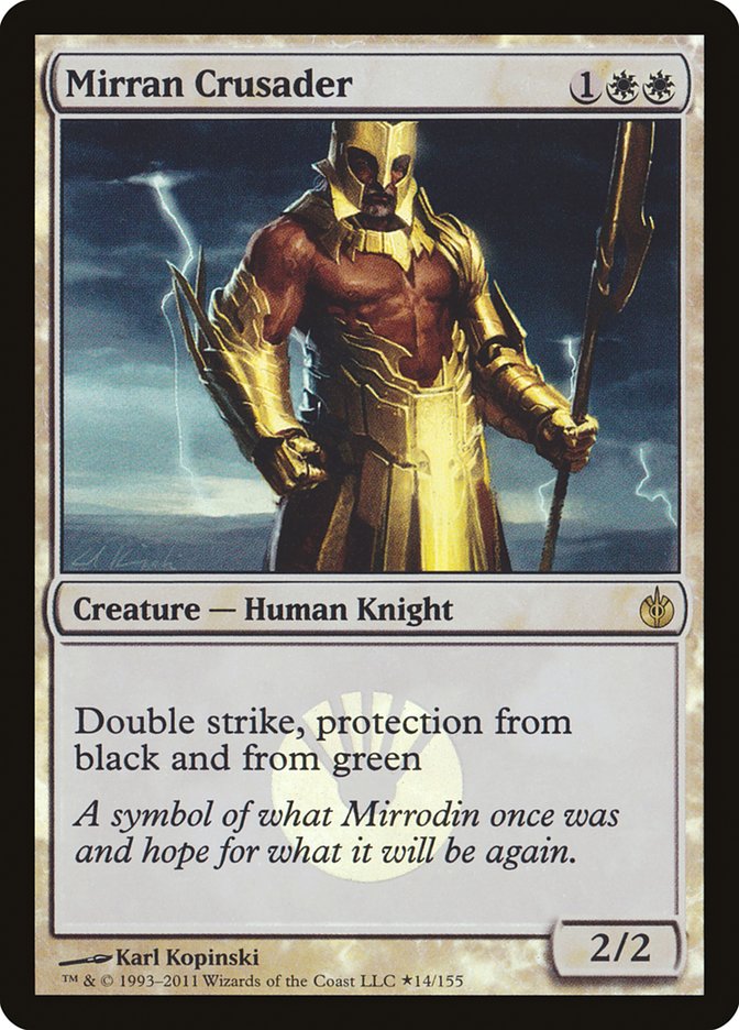 Mirran Crusader (Buy-A-Box) [Mirrodin Besieged Promos] | Eastridge Sports Cards & Games