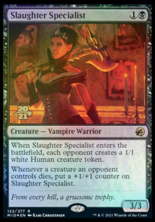 Slaughter Specialist [Innistrad: Midnight Hunt Prerelease Promos] | Eastridge Sports Cards & Games