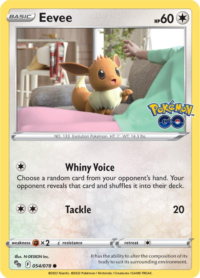 Eevee (054/078) [Pokémon GO] | Eastridge Sports Cards & Games