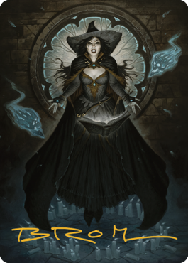 Tasha, the Witch Queen Art Card (76) (Gold-Stamped Signature) [Commander Legends: Battle for Baldur's Gate Art Series] | Eastridge Sports Cards & Games