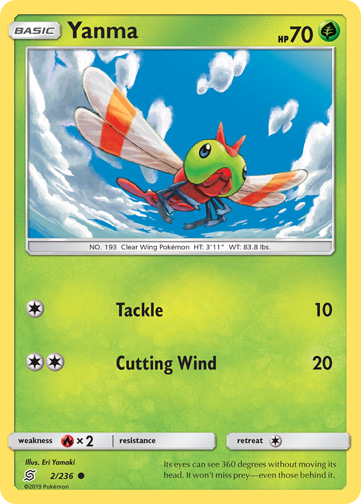 Yanma (2/236) [Sun & Moon: Unified Minds] | Eastridge Sports Cards & Games