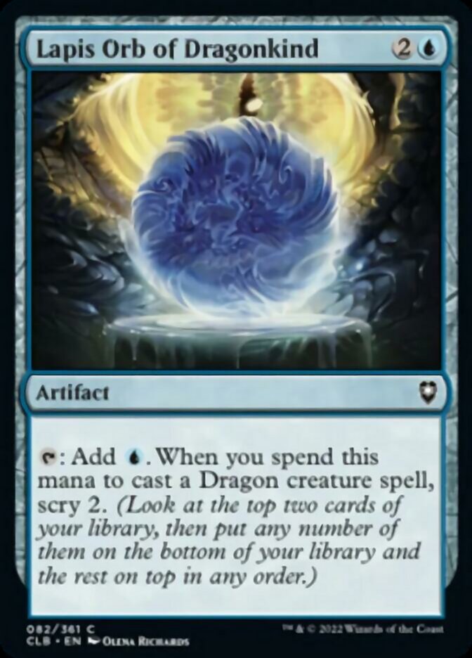 Lapis Orb of Dragonkind [Commander Legends: Battle for Baldur's Gate] | Eastridge Sports Cards & Games