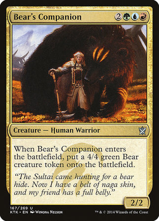 Bear's Companion [Khans of Tarkir] | Eastridge Sports Cards & Games