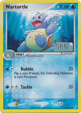 Wartortle (42/100) (Stamped) [EX: Crystal Guardians] | Eastridge Sports Cards & Games