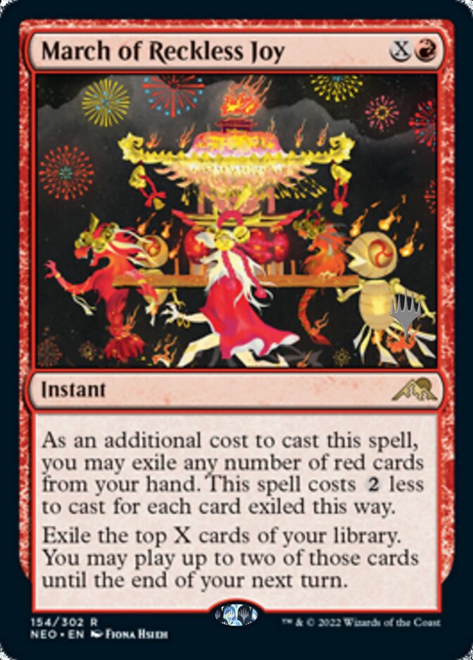 March of Reckless Joy (Promo Pack) [Kamigawa: Neon Dynasty Promos] | Eastridge Sports Cards & Games