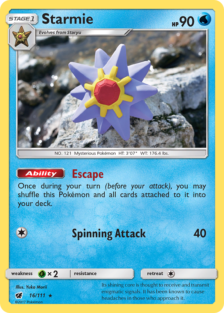 Starmie (16/111) [Sun & Moon: Crimson Invasion] | Eastridge Sports Cards & Games