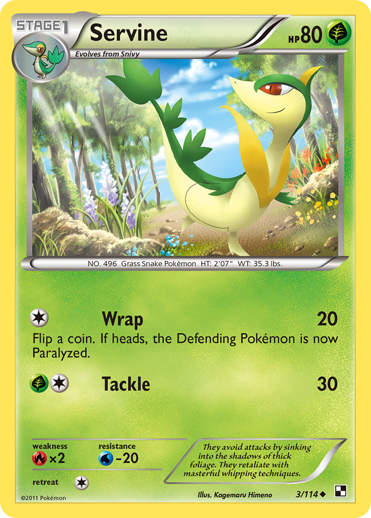 Servine (3/114) [Black & White: Base Set] | Eastridge Sports Cards & Games