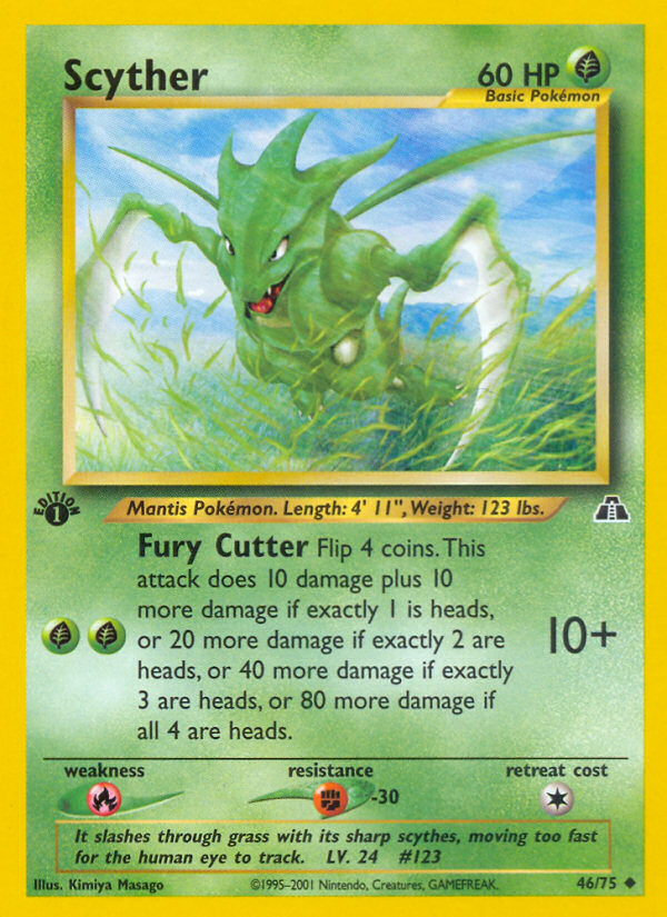 Scyther (46/75) [Neo Discovery 1st Edition] | Eastridge Sports Cards & Games