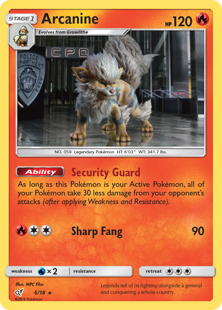 Arcanine (6/18) [Sun & Moon: Detective Pikachu] | Eastridge Sports Cards & Games