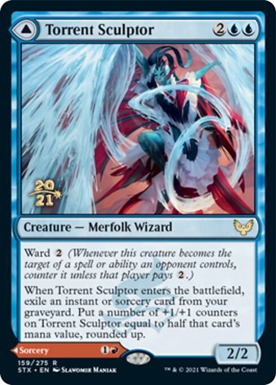 Torrent Sculptor // Flamethrower Sonata [Strixhaven: School of Mages Prerelease Promos] | Eastridge Sports Cards & Games