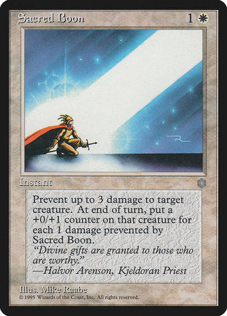 Sacred Boon [Ice Age] | Eastridge Sports Cards & Games