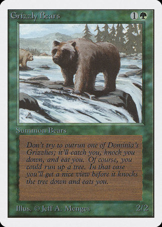 Grizzly Bears [Unlimited Edition] | Eastridge Sports Cards & Games