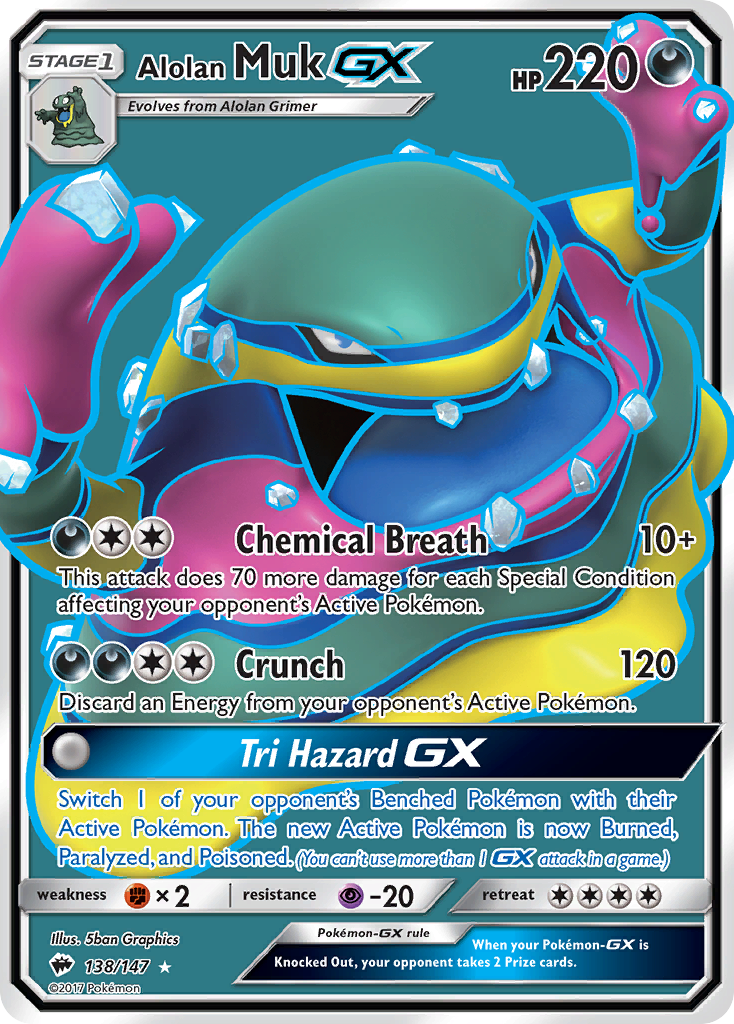 Alolan Muk GX (138/147) [Sun & Moon: Burning Shadows] | Eastridge Sports Cards & Games