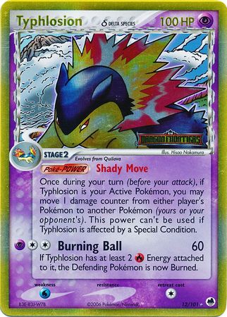 Typhlosion (12/101) (Delta Species) (Stamped) [EX: Dragon Frontiers] | Eastridge Sports Cards & Games
