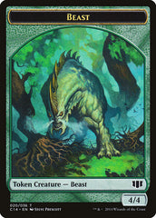 Elf Druid // Beast (020/036) Double-sided Token [Commander 2014 Tokens] | Eastridge Sports Cards & Games