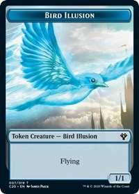 Bird Illusion // Beast (011) Double-sided Token [Commander 2020 Tokens] | Eastridge Sports Cards & Games