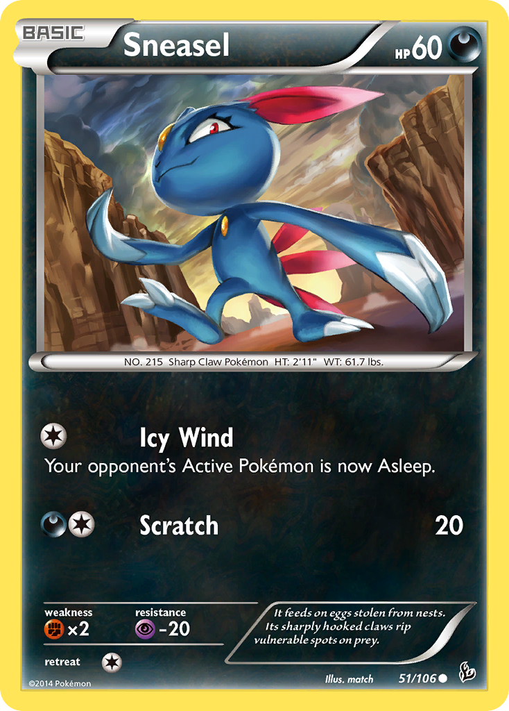 Sneasel (51/106) [XY: Flashfire] | Eastridge Sports Cards & Games