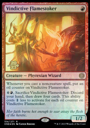 Vindictive Flamestoker [Phyrexia: All Will Be One Prerelease Promos] | Eastridge Sports Cards & Games