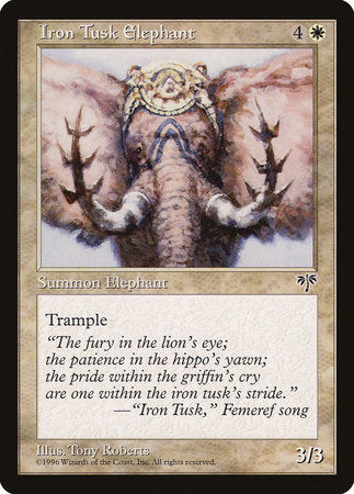Iron Tusk Elephant [Mirage] | Eastridge Sports Cards & Games