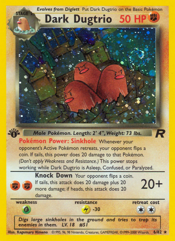 Dark Dugtrio (6/82) [Team Rocket 1st Edition] | Eastridge Sports Cards & Games