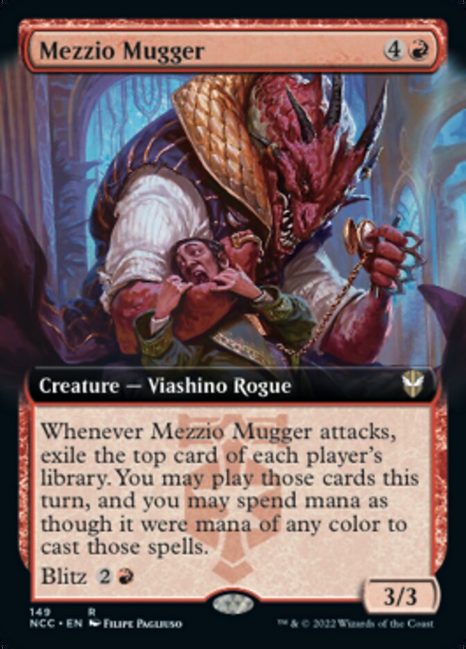 Mezzio Mugger (Extended Art) [Streets of New Capenna Commander] | Eastridge Sports Cards & Games