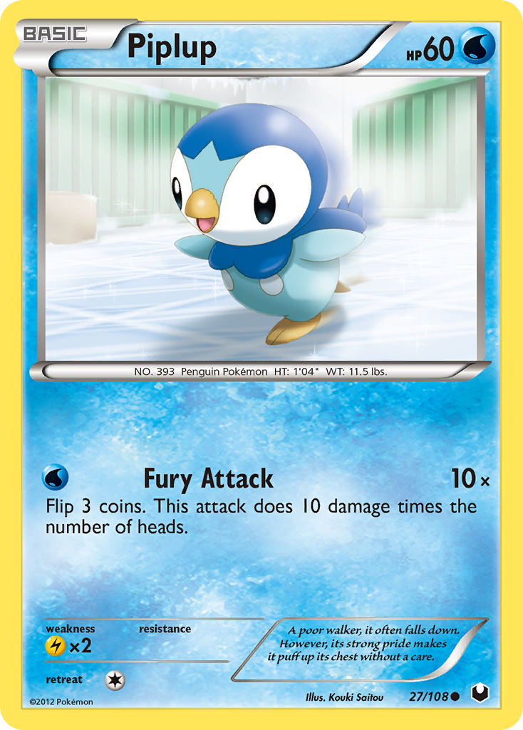 Piplup (27/108) [Black & White: Dark Explorers] | Eastridge Sports Cards & Games